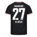 Maillot de foot Eintracht Frankfurt Mario Gotze #27 Extérieur vêtements 2023-24 Manches Courtes